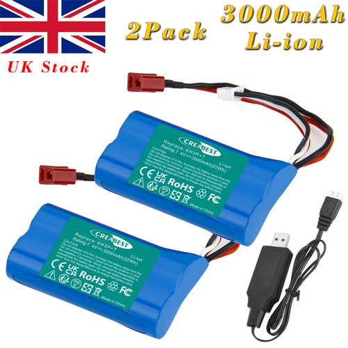 3000mah li ion - 7.4v, li-ion