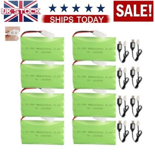 2400mah nimh rechargeable - 9.6v,